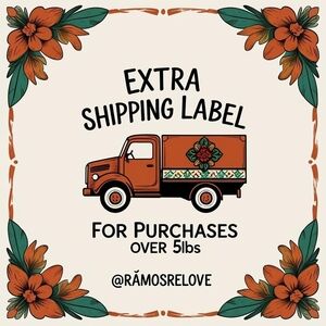 Extra Shipping Label for Orders Over 5lbs
